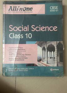 CBSE All In One Social Science Class 10 for 2021
