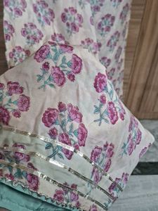 Farida Gupta Flowy Printed Palazo Pants silk blen