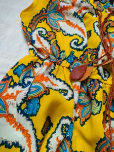 Yellow Paisley Dress