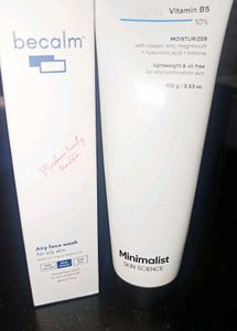 Minimalist Vitamin B5 Moisturizer & Becalm Face Wa