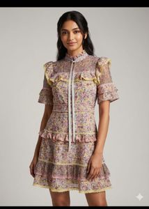 Floral Ruffle Mini Dress