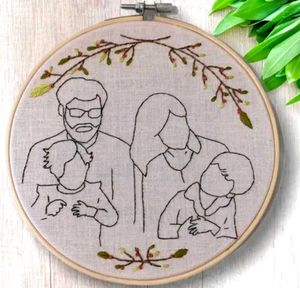 Linear Hoopart Hoop Embroidery