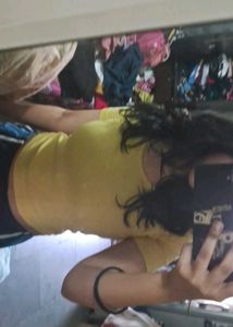 Yellow Fitted Top