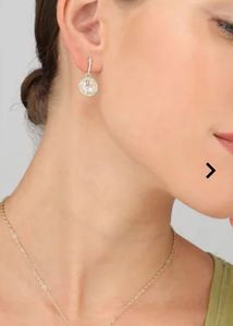 Elegant Crystal Pendant Necklace &amp; Earrings Set