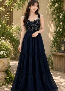 Navy Blue Embellished Maxi Dress💙 | Unused |