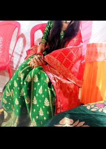 Green &amp; Red Lehnga For Mehndi Function &amp; Others