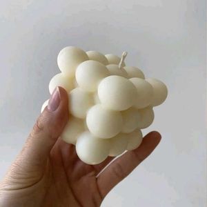 Unique Bubble Cube Candle