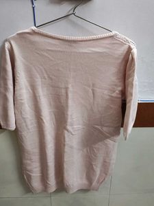 Light Pink Textured Knit Top