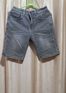 Gray Denim Shorts