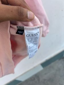 Guess Pink Logo Sweatshirt