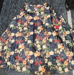 Floral Print Ethnic Skirt