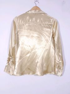 Charmgal Golden Satin Shirt (Women's)