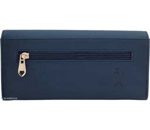 Elegant Navy Blue Embellished Clutch