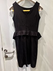 Annabelle | XS | Black Peplum Dress