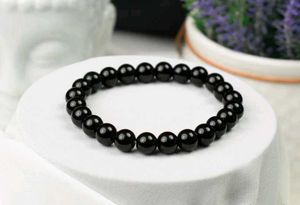 Elegant Black agate Beaded Bracelet