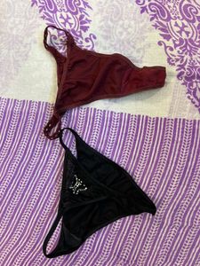 2 Pack Women's Thong Underwear