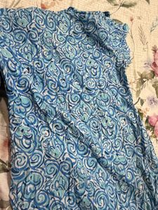 Blue Printed Kurta