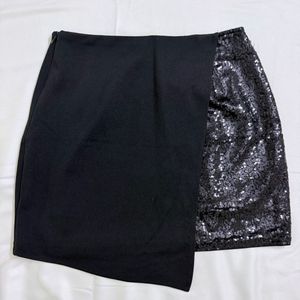 Chic Black Sequin Skirt