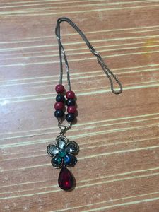 Vintage Flower Pendant Necklace
