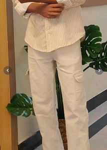 Men's Beige Cargo Pants