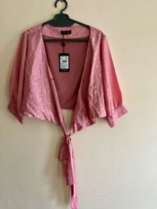 Tie on the romance in satin rose.