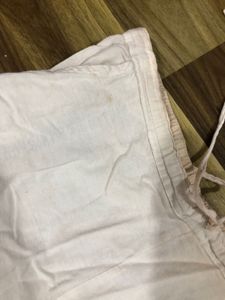 Comfortable White Cotton Pants