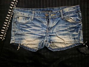 y2k vintage Distressed Denim Shorts