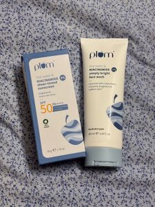 Plum Rice Water & Niacinamide Skincare Combo