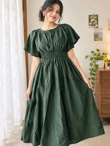 Elegant Green Midi Dress