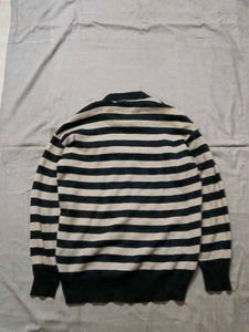Striped Quarter Zip Sweater