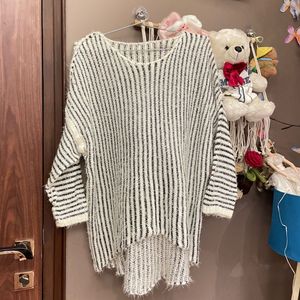 Cozy Striped Knit Sweater