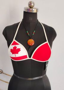 Canada Flag Bikini Top