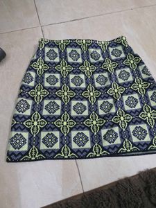 Geometric Print Mini Skirt