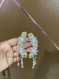 Elegant Floral Drop Earrings
