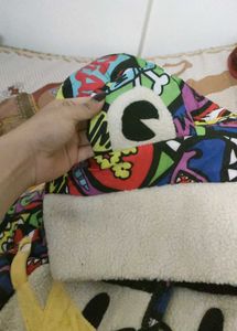 Unisex From Japan - New Graffiti Print Puffer Jack