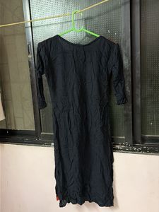 Embroidered Black Kurta