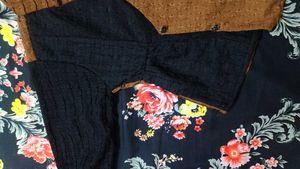 Unique Two-Tone Collared Top
