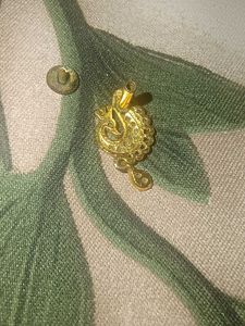 Beautiful Peacock Earrings 18 carat gold plated