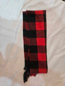 Red & Black Buffalo Check Scarf