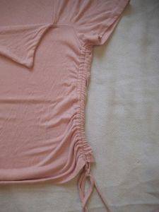 Trendy Pink 'Ruch &amp; Tie' Aesthetic Crop Top