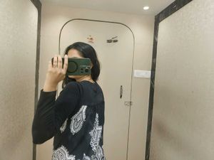 Stylish Black &amp; White Printed Dress