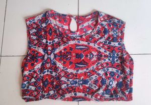 Boho Print Crop Top