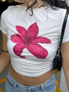 Floral Print White T-shirt