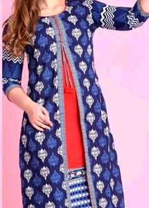 💙 Jacket Style Kurta