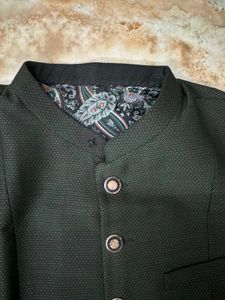 Premium Italian Fabric Nehru Jacket &amp; Trousers – B
