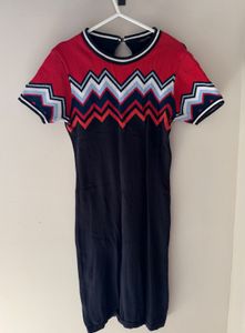 Chevron Knit Bodycon Mini Dress