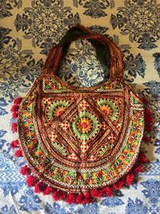 Jaipuria Embroidered Shoulder Bag