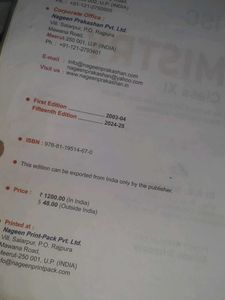ISC Chemistry Class XI Textbook