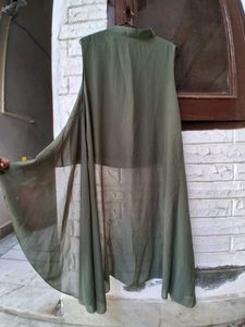Branded  Olive Green hi- low top / dress