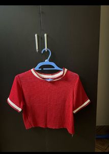 Red Mesh Top
